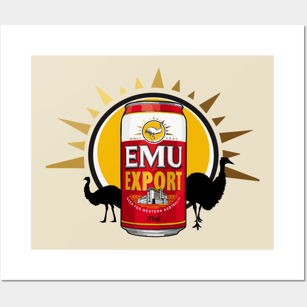 Emu Export Beer Wall Art by tharrisunCreative
